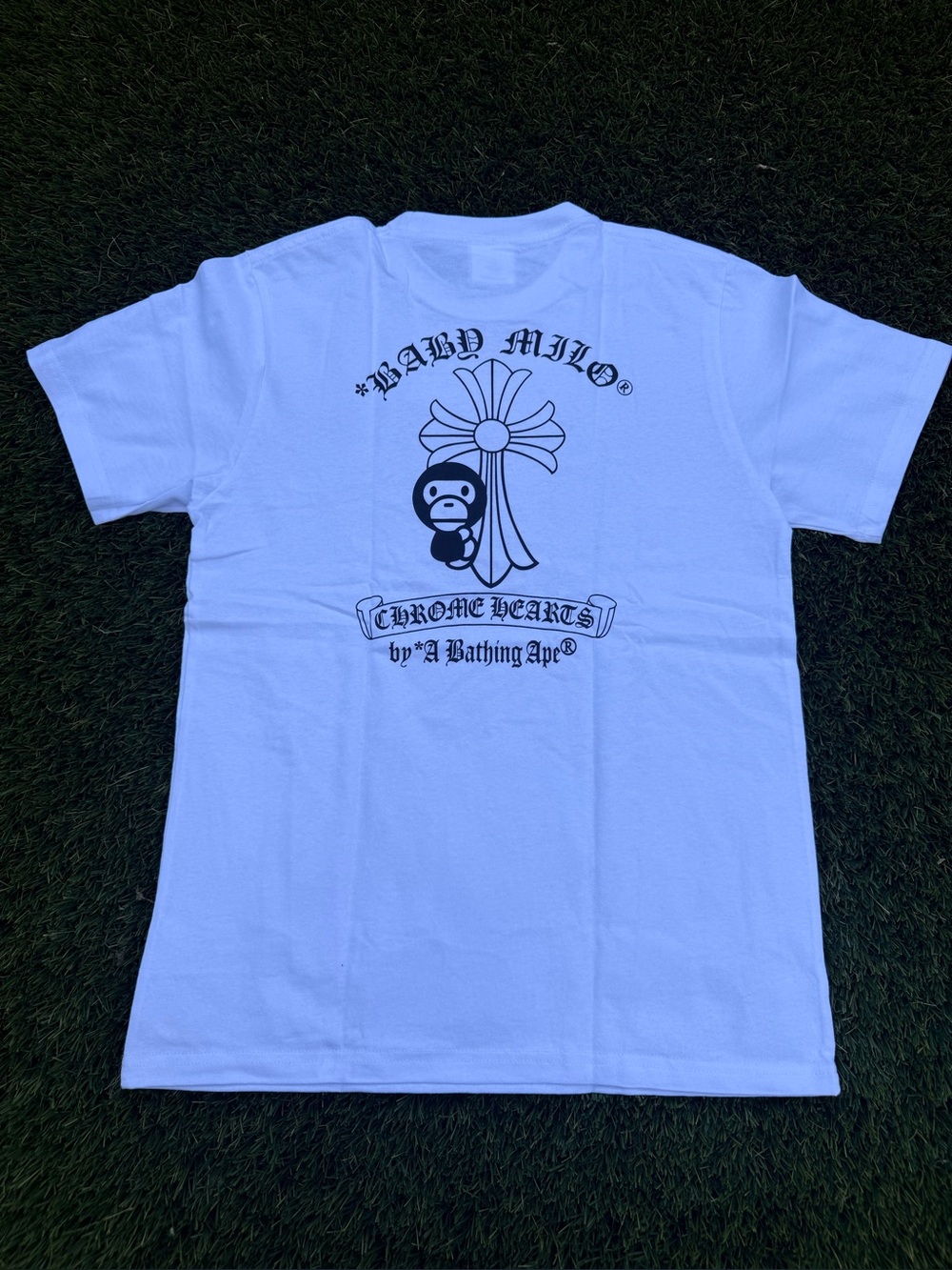 Chrome Hearts x BAPE White Short Sleeve Logo Tee - Picture 2 of 2